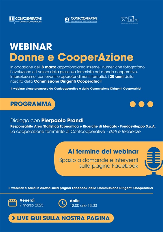 Webinar Donne e CooperAzione